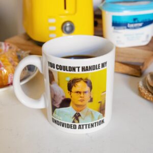 Silver Buffalo The Office Dwight Schrute Undivided Attention Ceramic Mug | Holds 20 Ounces