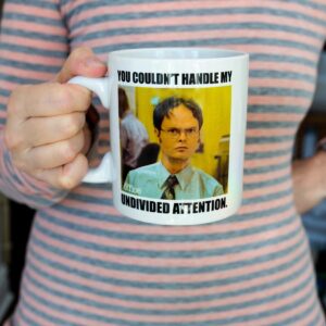 Silver Buffalo The Office Dwight Schrute Undivided Attention Ceramic Mug | Holds 20 Ounces