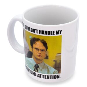 Silver Buffalo The Office Dwight Schrute Undivided Attention Ceramic Mug | Holds 20 Ounces