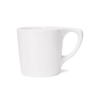 notneutral lino porcelain coffee cup for personal, restaurant, commercial use, 12 oz. (white)