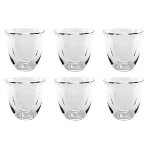 mian double walled thermo espresso glasses, set of 6