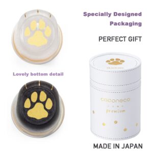 KIKYOUYA Cat Paw Cup Made in Japan, Golden Cat Foot Claw Cute Cat Cup for Coffee Milk (Tobby)