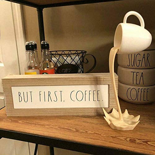 Loyalt 1PC Floating Coffee Cup Mug Sculpture Kitchen Decor Pouring Spilling Decoration, Funny Coffee Cup Furniture for Kitchen Arts Decoration Gift