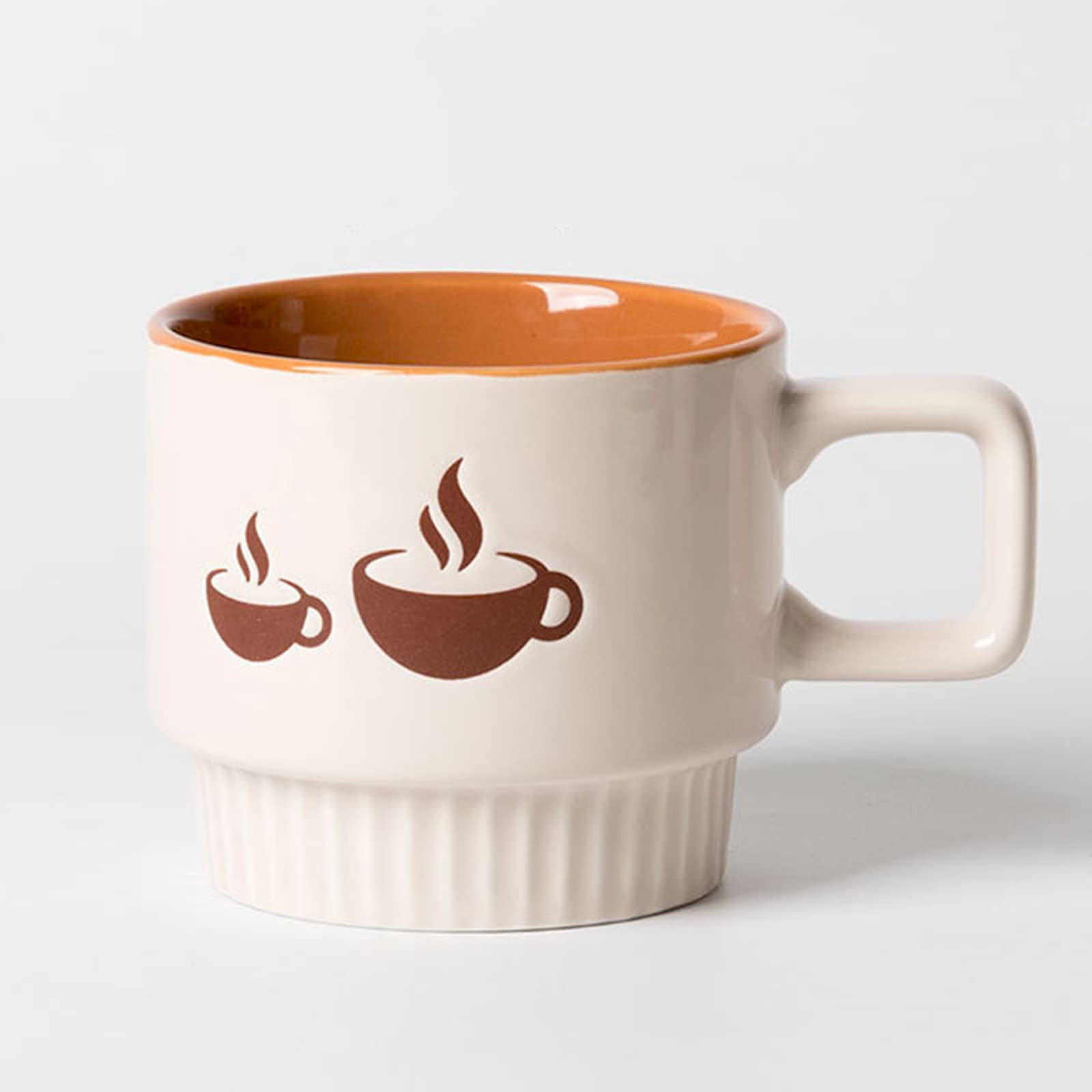 CEIERPH Ceramic Coffee Mug Tea Cup, 11 Oz, Modern Mug Coffee Cups for Espresso,Cappuccino and Latte, Mug and Cup Gifts