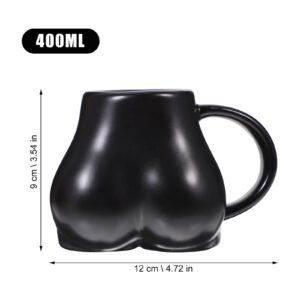 jojofuny Creative Butt Shaped Mug Ceramic Water Cup Coffee Milk Cup Desktop Decor