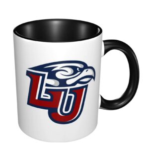 fasedate liberty university-logo large ceramic coffee mug, big tea cup for office and home,reusable cup for coffee or tea | on-the-go | portable., one size