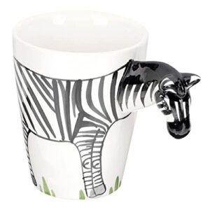 ceramic drinking mugs ceramic coffee mugs porcelain coffee water cup 3d zebra animal tea mug milk cup juice drinking cup espresso cups for home office hotel ceramic coffee cup