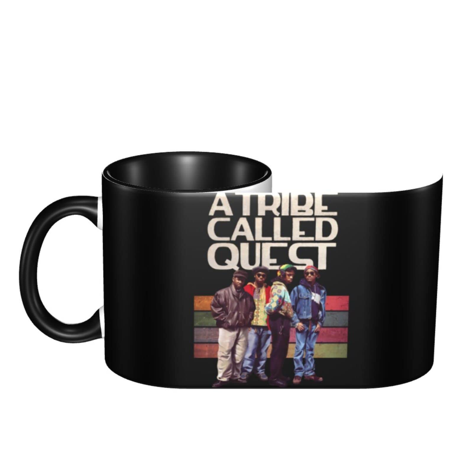 BeverlyJHoward A Tribe Rock Called Quest Band Mug Ceramic Coffee Cup Stoneware Tea Cup Office and Home Drinking Cup