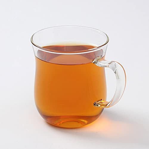 Coffee Glass Mug Cup Clear with Handle for Hot Beverage Home Cafe Elegance 12oz 350ml TPBD102870