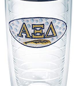 Tervis Sorority - Alpha Xi Delta Tumbler with Emblem and Navy Lid 16oz, Clear