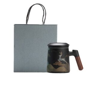 ceramic mug with lid and handle,tea cup with infuser and lid gift set,tea mugs with infuser and lid travel,tea mugs with infuser and lid,tea travel mug with lid (ylxb3)