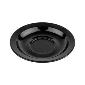 g.e.t. su-4-bk melamine saucer for espresso cup, 4.5", black (set of 12)