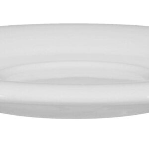 Seltmann Weiden Commercial Dinnerware, Savoy Porcelain Saucer for Coffee/Tea Cup, White, 6.5 inch, Set of 6