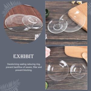 Clear Glass Plates Small Glass Plates Snack Dishes Dessert Plate 4Pcs Transparent Glass Saucers Round Tea Saucers Decorative Snack Dishes Tea Plates Glass Dinner Plate Saucer Glass Plates