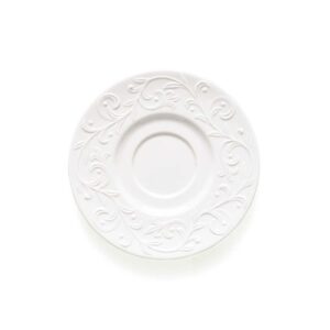 lenox opal innocence carved saucer, 0.48 lb, white