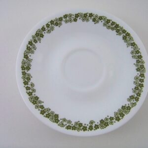 Corelle saucer plate set of FOUR. Pattern: Crazy Daisy (AKA: Spring Blossom)