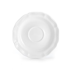 mikasa french country tea saucer, white, small