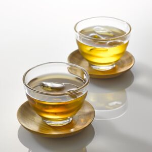 Hario "Yunomi" Tea Cup Set, 170ml, Clear