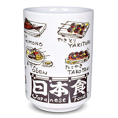 Japanese Yunomi Sushi Tea Cup Mino Ware, Japanese Food Print