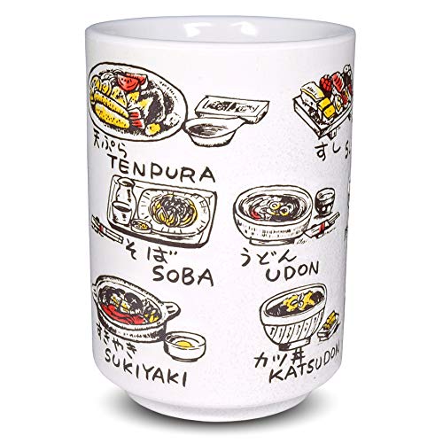 Japanese Yunomi Sushi Tea Cup Mino Ware, Japanese Food Print