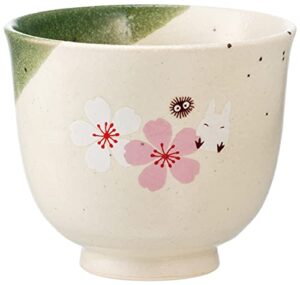 studio ghibli - my neighbor totoro - sakura/cherry blossom, skater traditional japanese porcelain dish series - teacup