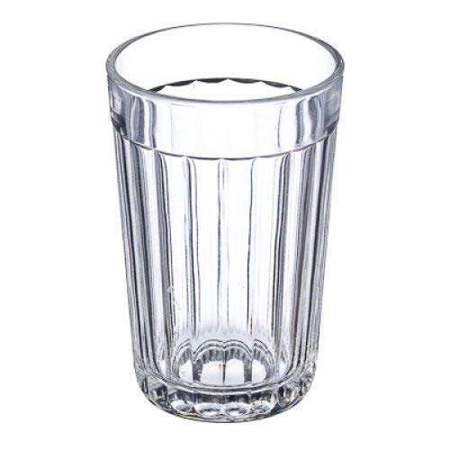 Gus-Khrustalny World Gifts Elegant and Classic 20-F-facet Granyonyi Hot Tea Glass - 8.5 oz, Metal Holder Podstakannik, Vintage Drinkware, Suitable for Hot & Cold Beverages, Break Resistant