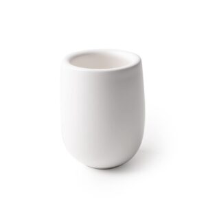 mu mo 7 ounce eggshell porcelain tea cup cappuccino cups for coffee drinks, latte, cafe mocha and tea, white ceramic cups