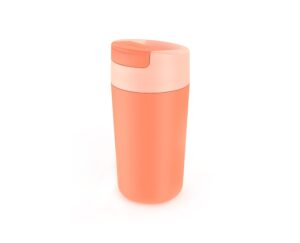 joseph joseph sipp travel mug with flip-top cap - 454 ml (16 fl. oz) - coral