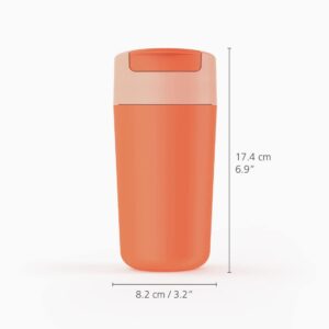 Joseph Joseph Sipp Travel Mug with Flip-top Cap - 454 ml (16 fl. oz) - Coral