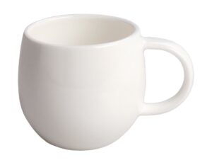 alessi agv29/76 all time - mocha cup, bone china, white, set of 4