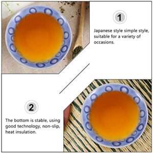 BESTonZON Coffee Ml Espresso Cocoa Drinks Home Dipping Sake Shop Spirits Japanese Cups Peacock Gongfu Retro Teaware Dish Liquor Water Tumbler Zhan Portable Drink Wine Bowl Drinking