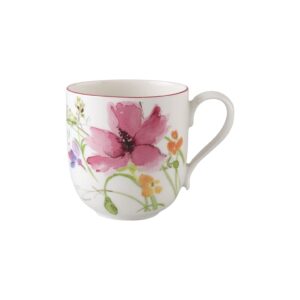 villeroy & boch 1041009651 mariefleur basic mug, 11.75 oz, white/multicolored