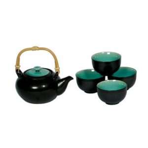 Japanese Ocean Blue Five Piece Teaset