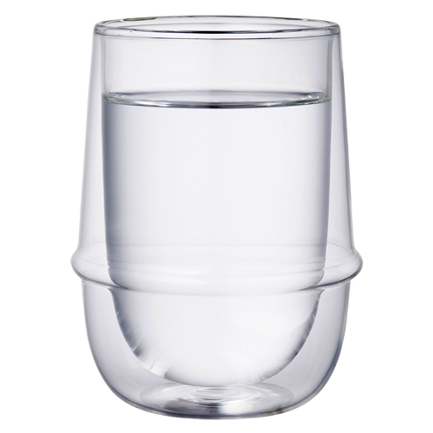 Set of 2 Double-Walled Kinto KRONOS 350 ml (11.83 fl. oz.) Iced Tea Glasses - Maintain Temperature - Prevent Condensation