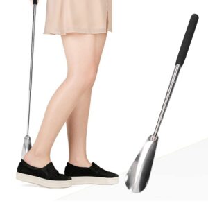 Bagima Shoe Shoe 30 * 5 * 2 Telescopic Shoe Horn Stainless Steel Adjustable Shoehorn with Long Handle for Elderly Pregnant Woman