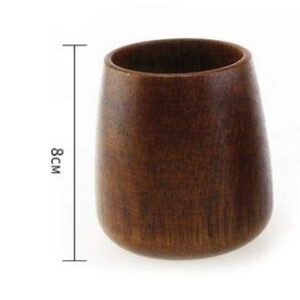 Islandoffer Japanese Wooden Tea Cup, 4 oz, 120 mL