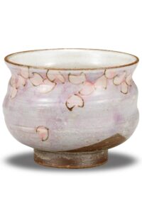 kutani yaki(ware) japanese yunomi tea cup flower