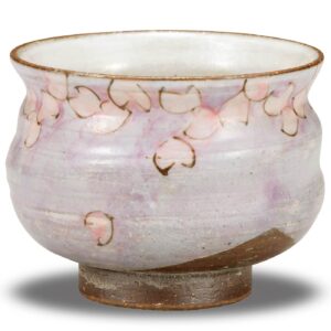 Kutani Yaki(ware) Japanese Yunomi Tea Cup Flower