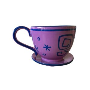 disney alice in wonderland mad tea party lavender purple teacup mug