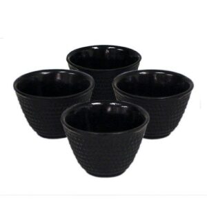 happy sales hsct-arsb4, cast iron teacup arr black 4 pc