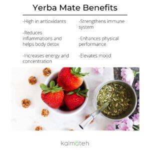 Kalmateh Yerba Mate Gourd Extra Large (12 oz) Mate Cup with BPA Free Travel Lid, Bombilla Filter Straw & Bombilla Cleaner- 18/8 Double Walled Vacuum Insulated Stainless Steel (Gold Marble)