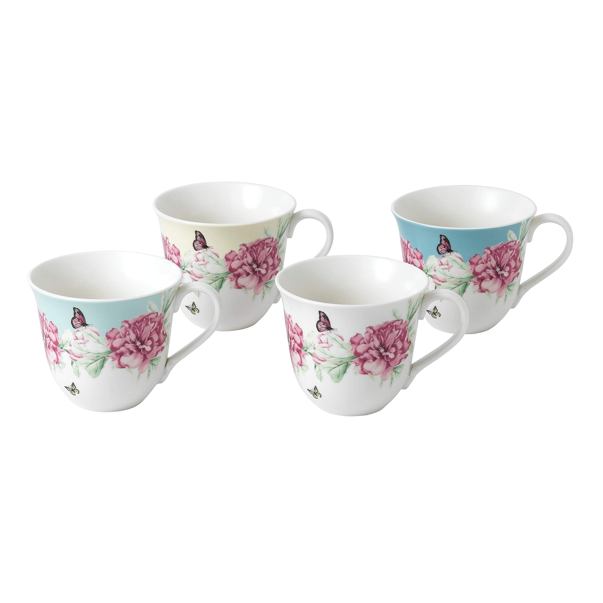 Royal Albert Miranda Kerr Everyday Friendship, Set of 4 Mugs, 4 Count (Pack of 1), Multi