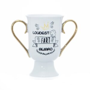 boxer gifts loudest fart award trophy mug | funny gag joke gifts for dad husband boyfriend