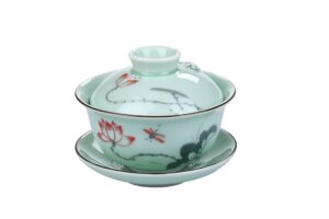 i-mart china traditional teacup, chinese tea cup, gaiwan tea cup (lotus)
