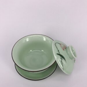 I-MART China Traditional Teacup, Chinese Tea Cup, Gaiwan Tea Cup (Lotus)