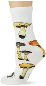 gift republic mushroom enamel mug and socks set, off-white