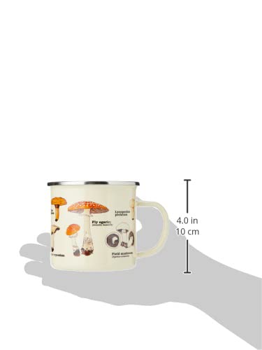 Gift Republic Mushroom Enamel Mug and Socks Set, Off-white