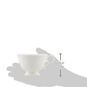 Narumi 9968-2406P Cup Saucer, Silky White, 6.8 fl oz (200 cc), Tea and Coffee Cup, Microwave Safe, Dishwasher Safe