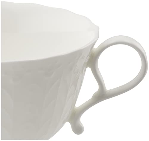 Narumi 9968-2406P Cup Saucer, Silky White, 6.8 fl oz (200 cc), Tea and Coffee Cup, Microwave Safe, Dishwasher Safe