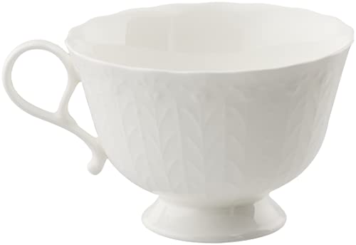 Narumi 9968-2406P Cup Saucer, Silky White, 6.8 fl oz (200 cc), Tea and Coffee Cup, Microwave Safe, Dishwasher Safe